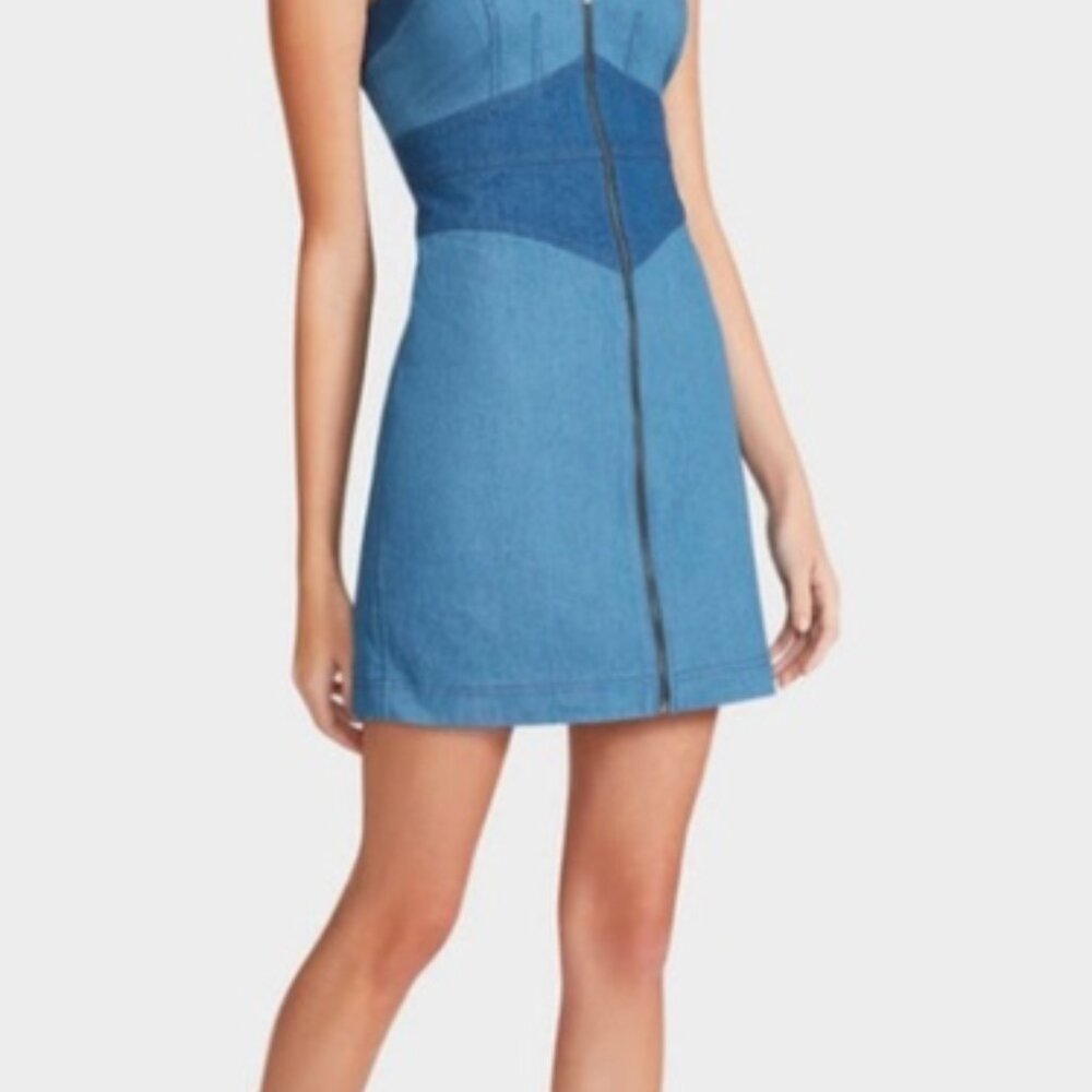 Betsey Johnson Patched Up Denim Dress - Size - 2